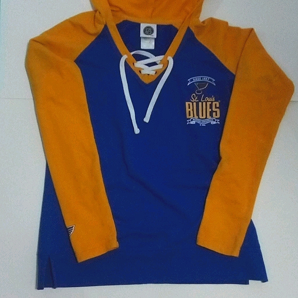 Blues Hockey V-Neck Hoodie